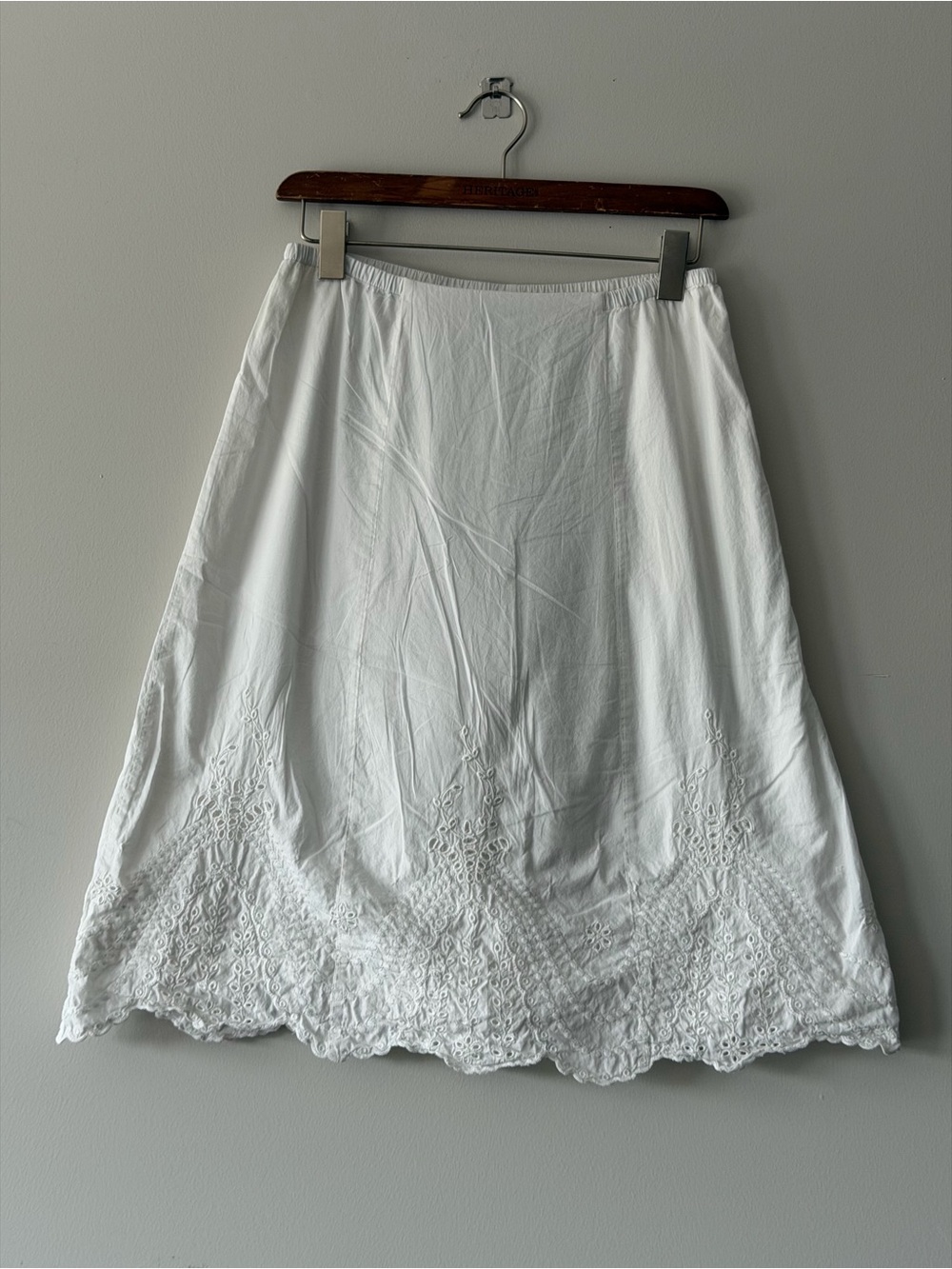 Gap A-Line Skirt White Knee length Cotton Women’s size 1